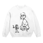 東海道中膝栗毛のゆび刑事とあいぼう Crew Neck Sweatshirt