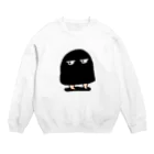 メジェドのメジェド（黒） Crew Neck Sweatshirt