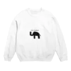 japanjunpのsad elephant  Crew Neck Sweatshirt