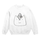 aikomnsのニジュウアゴネコ ニット帽 Crew Neck Sweatshirt