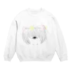 まっくろくろきち。の単眼少女② Crew Neck Sweatshirt