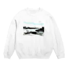 yt19380709の＃いくぞ岩田屋　　六郷の渡し Crew Neck Sweatshirt