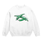 サルハ亭の家庭菜園シリーズ　おくら Crew Neck Sweatshirt