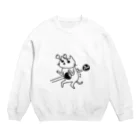 PokuStarのネコに貫通 Crew Neck Sweatshirt