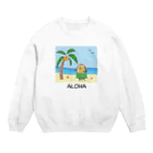 りろる。のアロハな福豆さん Crew Neck Sweatshirt