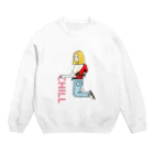 uhei art works.のChill ちるチールネ Crew Neck Sweatshirt