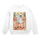 papandaのイラスト・カフェ Crew Neck Sweatshirt