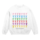 Happiness floating on the SOUPの "come together" ダ・ヴィンチ shaking hands and feet Crew Neck Sweatshirt