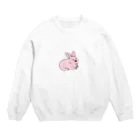 秋風のうさぎくん。 Crew Neck Sweatshirt