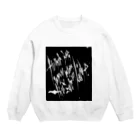 兎派のH.I.W.M.T.L #1(black white) Crew Neck Sweatshirt