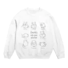 chouchouのChinchilla cute pose selection(KURO) Crew Neck Sweatshirt