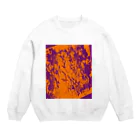 兎派のH.I.W.M.T.L #2(orange×purple) Crew Neck Sweatshirt