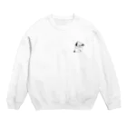 Kokoro_kokoni_INUのパソコンにはさまれるイヌ Crew Neck Sweatshirt