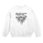 メグミックスの三度の飯よりタイカレー Crew Neck Sweatshirt