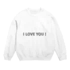 chaco・lateのI LOVE YOU ! Crew Neck Sweatshirt