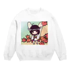 mana02の東北きりたん　秋 Crew Neck Sweatshirt