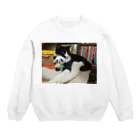 グットビジネス＆ライフ 1号店のパンダを抱っこするりんごさん Crew Neck Sweatshirt