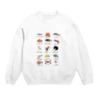 841087のお魚図鑑 Crew Neck Sweatshirt