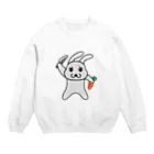 よもぎもち子のうさぎんの逆襲 Crew Neck Sweatshirt