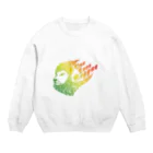 風乃応援団のOne Love Reggae（グラデ） Crew Neck Sweatshirt