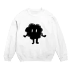 ボワボワくんのクロボワくん Crew Neck Sweatshirt