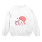 Sabbyのにゃんこ大好き Crew Neck Sweatshirt