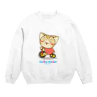 おりーぶりーぶのすずにゃん 三輪車（文字なし） Crew Neck Sweatshirt