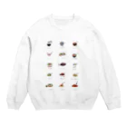 yu-popの麺類 Crew Neck Sweatshirt