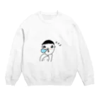 ディーセント・ワーク商店（人間らしい働き甲斐のある仕事）の居眠り伝統芸能 Crew Neck Sweatshirt