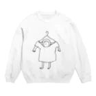 煮玉子ちゃんの煮玉子ハンガー Crew Neck Sweatshirt