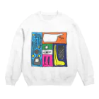 ドッカノダレカの同じ時間に起きていること Crew Neck Sweatshirt