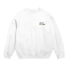 あきにゃーのパンダ目のネコさん Crew Neck Sweatshirt