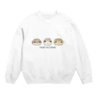 みけにょろのFront face snake Crew Neck Sweatshirt