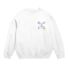 Giostraの5種の鉱物 水彩風 Crew Neck Sweatshirt