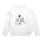 Thing.のカップル Love is hard! Crew Neck Sweatshirt