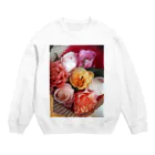 七色花面の薔薇のリズム感♪ Crew Neck Sweatshirt