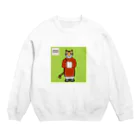 アパレルアニマルのトラ×チャイナ服(背景あり) Crew Neck Sweatshirt