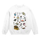 気ままに創作　よろず堂の純喫茶　いろどり Crew Neck Sweatshirt