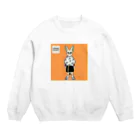 アパレルアニマルのフェネック×柄シャツ Crew Neck Sweatshirt