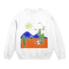 クマバチゴルフ倶楽部のクマバチとメキシカンタイル Crew Neck Sweatshirt