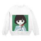 あんころもちのメンヘラ子ちゃん Crew Neck Sweatshirt