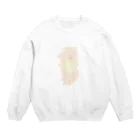 ニジミノオミセのあっぷるじゅーす Crew Neck Sweatshirt