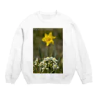 hiroki-naraの水仙　群れて咲く Crew Neck Sweatshirt