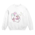 🍼めぅぺぺショップ🍼のうさゆにさす Crew Neck Sweatshirt