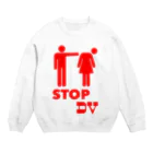 OMGのSTOP DV_red Crew Neck Sweatshirt