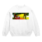 Danke Shoot Coffeeのドナ・ドナ・ドーナー孔子を乗せて２ Crew Neck Sweatshirt