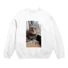 キジトラ猫ミミの愛猫ミミさん Crew Neck Sweatshirt