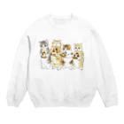 mofusandのみよーんピザ Crew Neck Sweatshirt