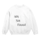 拓卯月@自己満足Youtuberの404 Not Found Crew Neck Sweatshirt