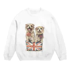 Momojiの犬画のノーフォークテリア14 Crew Neck Sweatshirt